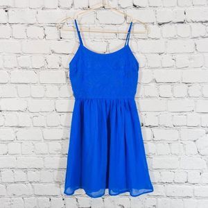 SO Heritage blue fit and flare dress